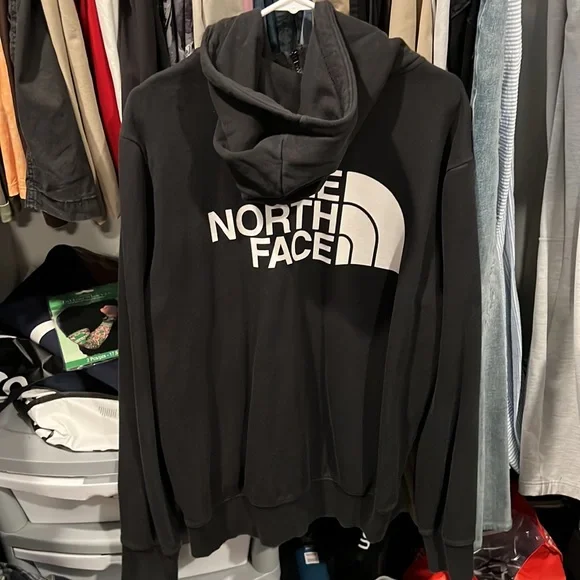 The north face black zip up hoodie - Picture 2 of 2